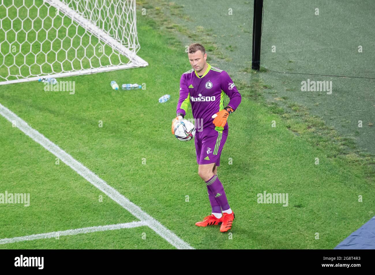 Warsaw, Poland. 21st July, 2021. Artur Boruc of Legia seen in action during the UEFA Champions League Second Qualifying Round match between Legia Warszawa and FC Flora Tallinn at Marshal Jozef Pilsudski Legia Warsaw Municipal Stadium. (Final score; Legia Warszawa 2:1 FC Flora Tallinn) Credit: SOPA Images Limited/Alamy Live News Stock Photo