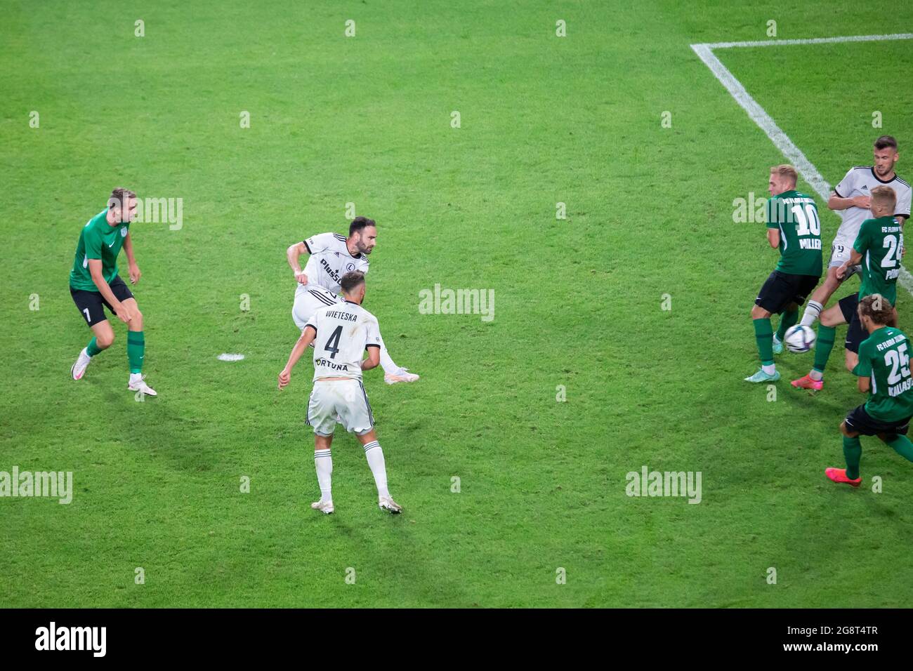 Warsaw, Poland. 21st July, 2021. Rafael Lopes of Legia seen in action during the UEFA Champions League Second Qualifying Round match between Legia Warszawa and FC Flora Tallinn at Marshal Jozef Pilsudski Legia Warsaw Municipal Stadium. (Final score; Legia Warszawa 2:1 FC Flora Tallinn) Credit: SOPA Images Limited/Alamy Live News Stock Photo