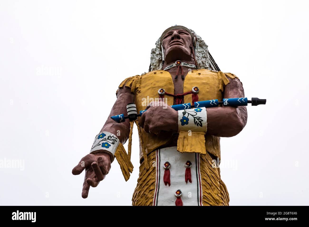 Hiawatha, a 52 foot high fiberglass Indian touted as the "World's