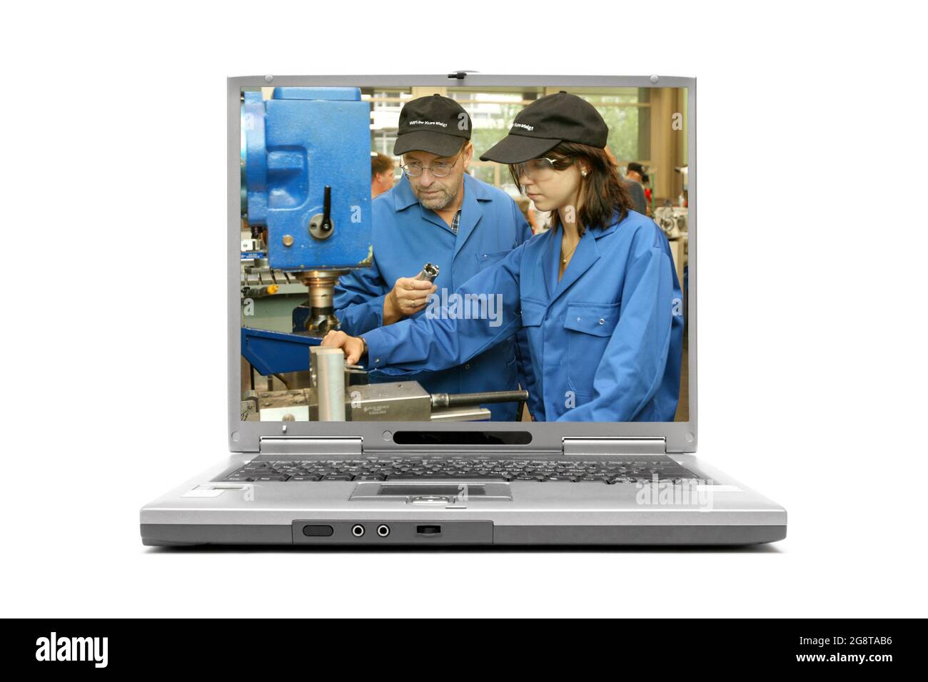 'vocational training' on the display of a laptop computer Stock Photo
