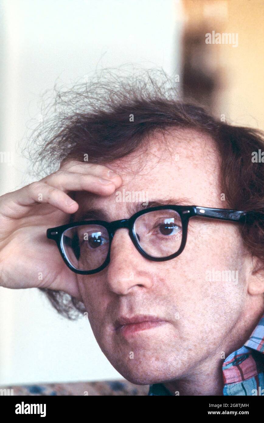 Director and Actor Woody Allen, head and shoulders Portrait, New York