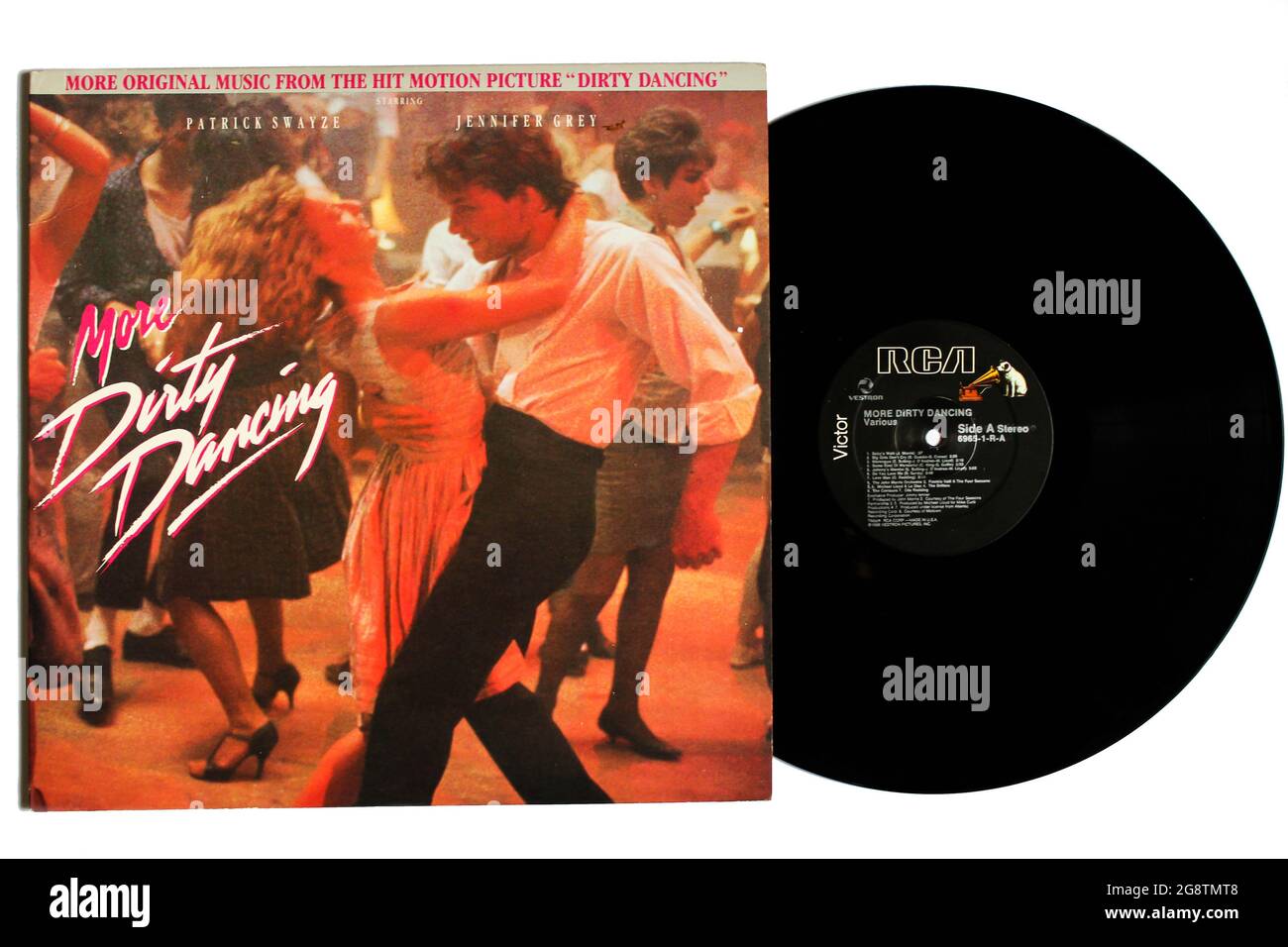 More Dirty Dancing: Original Soundtrack from the Vestron Motion Picture. Music album on vinyl record LP disc. Album cover Stock Photo