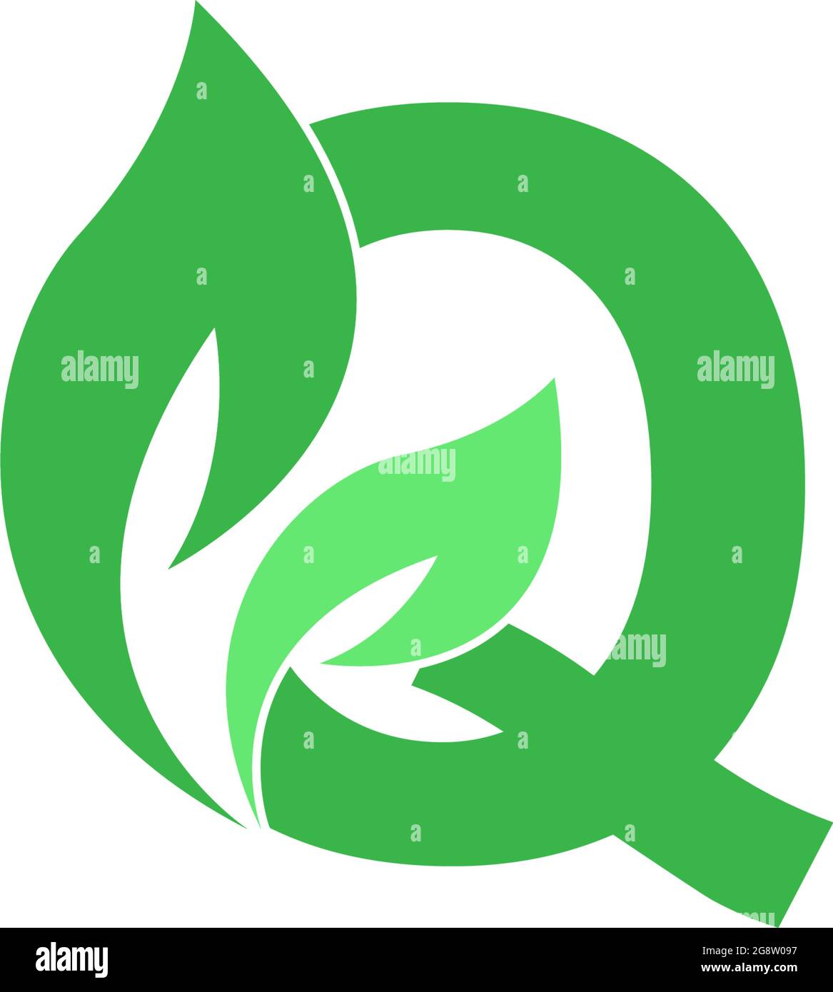 Letter Q logo leaf icon design concept vector Stock Vector Image & Art ...