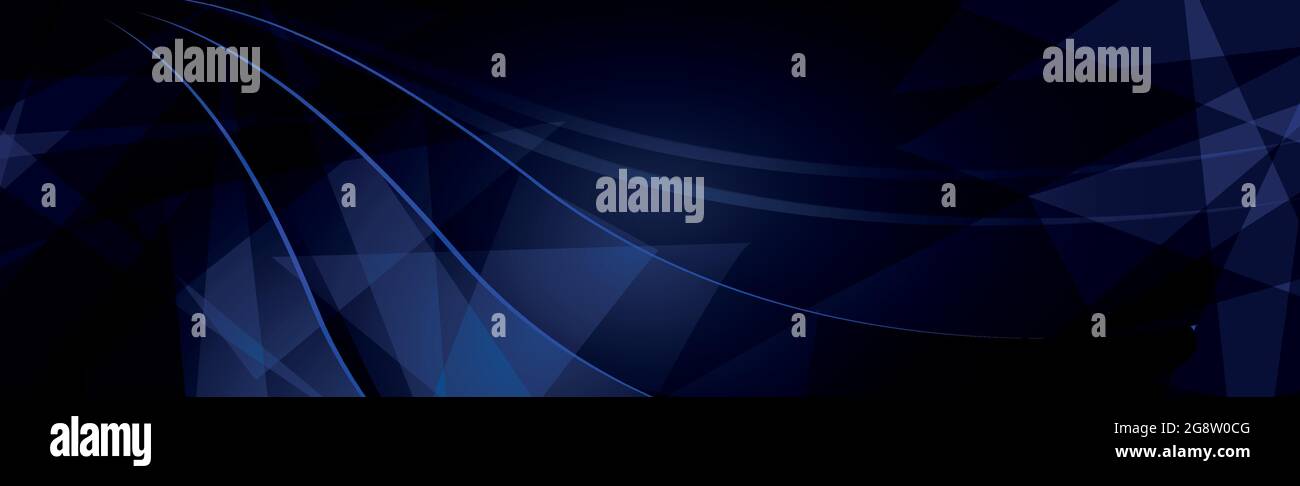 Abstract dark blue background with lines - Vector illustration Stock ...