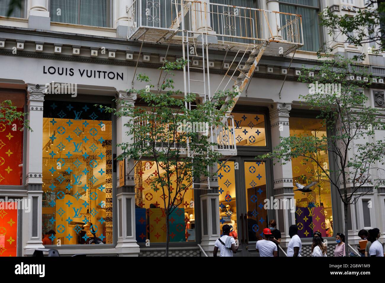 Louis Vuitton store in SoHo neighborhood of Manhattan, New York