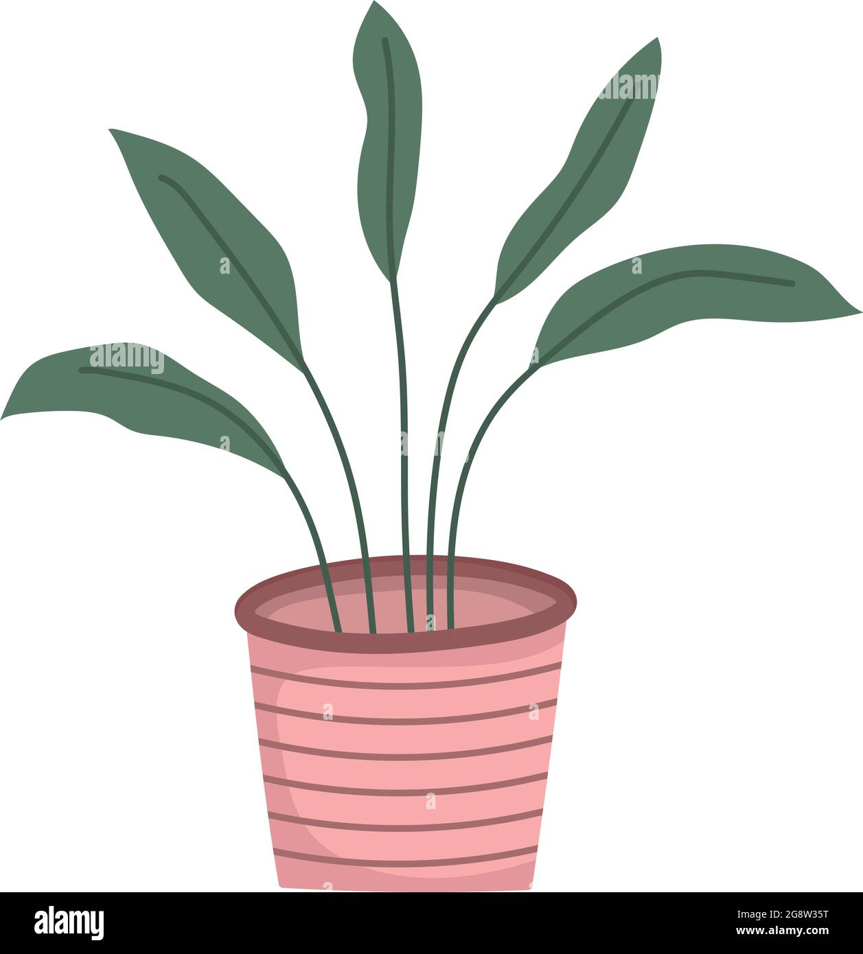 plant in pot Stock Vector Image & Art - Alamy
