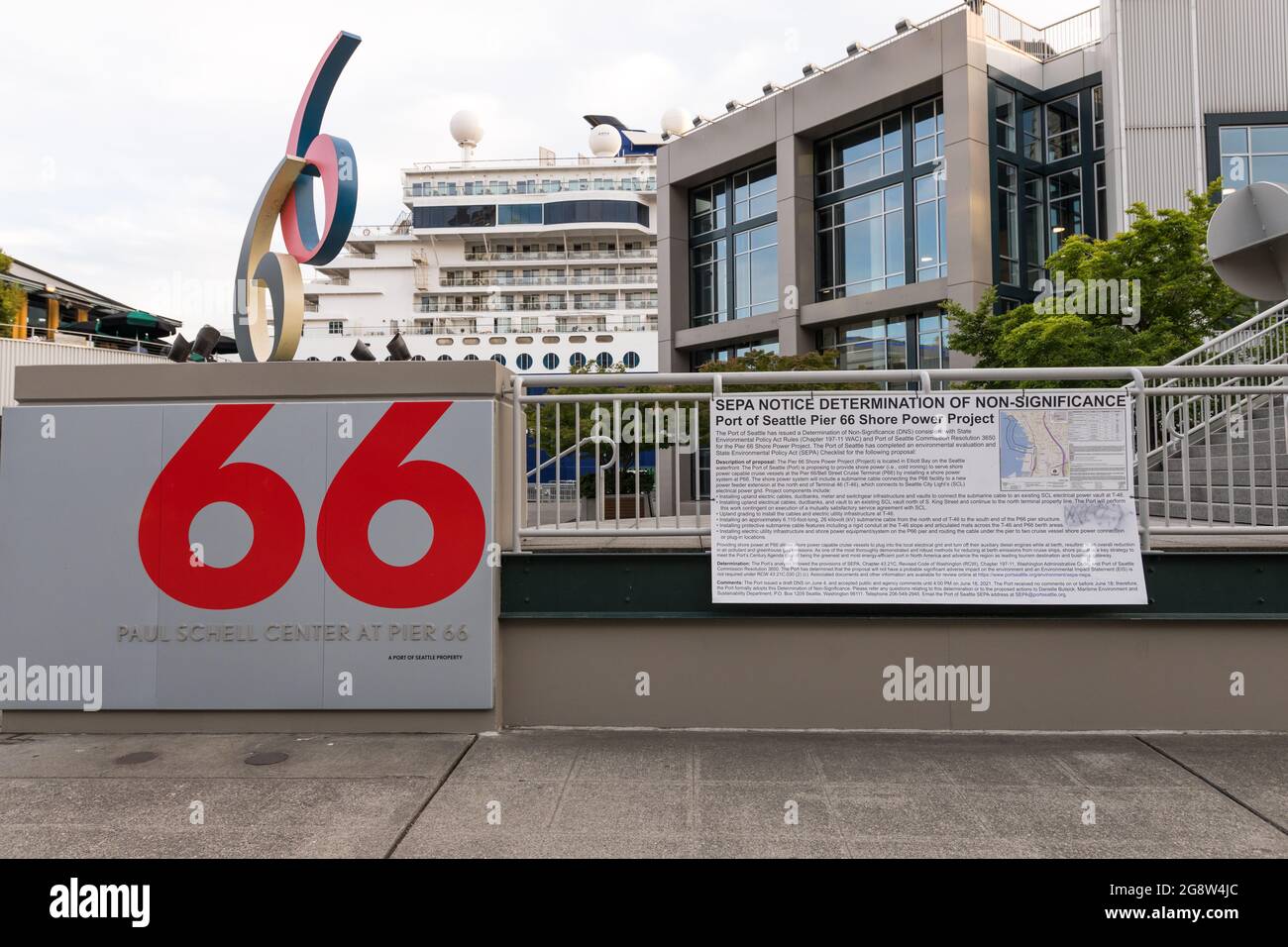 Seattle, USA. 22 Jul, 2021. Celebrity X Cruise ship stopping in Seattle