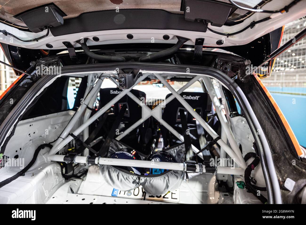 London, UK. 22nd July, 2021. FIA Safety Car during the 2021 London ePrix, 7th meeting of the 2020-21 Formula E World Championship, on the ExCel London from July 24 to 25, in London, United Kingdom - Photo Germain Hazard/DPPI Credit: Independent Photo Agency/Alamy Live News Stock Photo