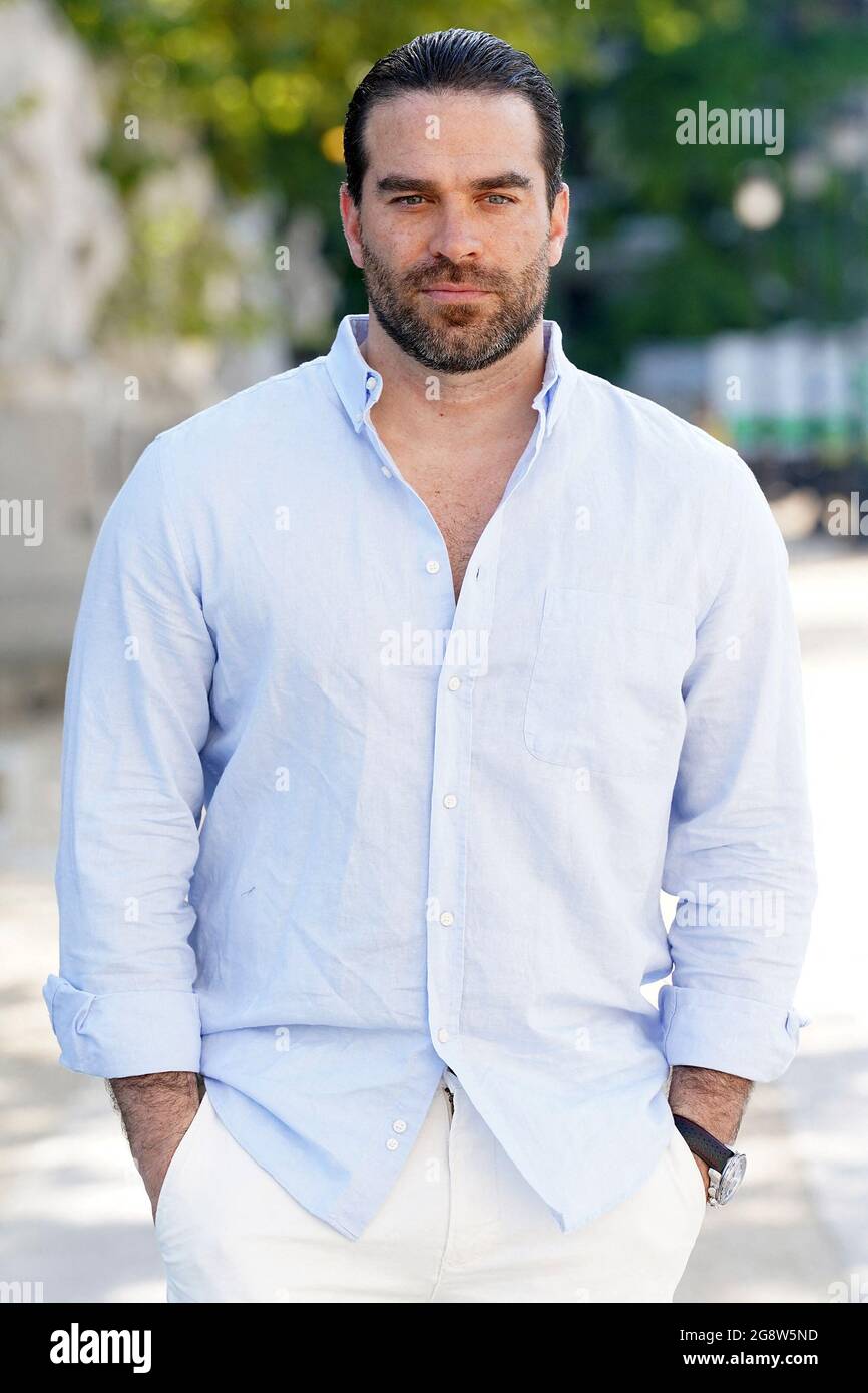 Venezuelan actor Alejandro Nones visits Madrid, Spain on July 22,2021.  Photo by Acero/AlterPhotos/ABACAPRESS.COM Stock Photo - Alamy
