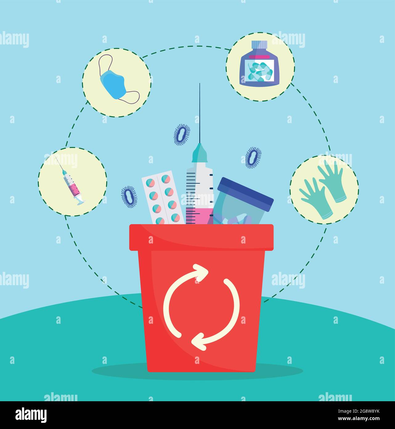 recycling infectious medical waste Stock Vector Image & Art Alamy
