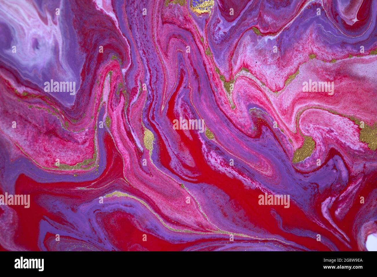 Marble crimson dark agate ripple background. Artwork texture Stock Photo