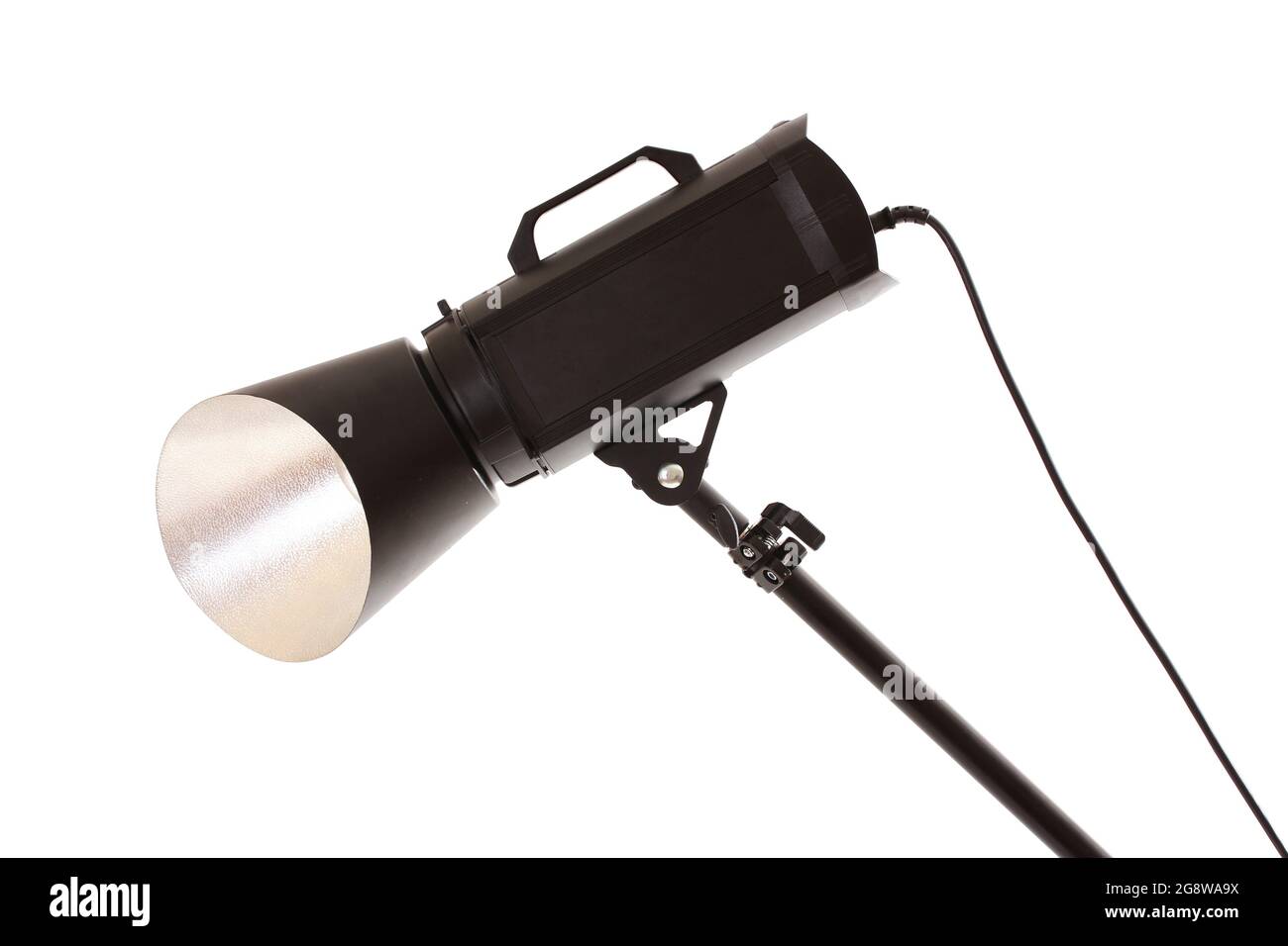 Studio Flash Color Studio flash with background reflector Stock Photo - Alamy
