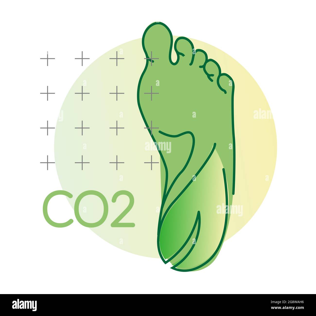 Carbon Footprint - Stock Icon as EPS 10 File Stock Vector