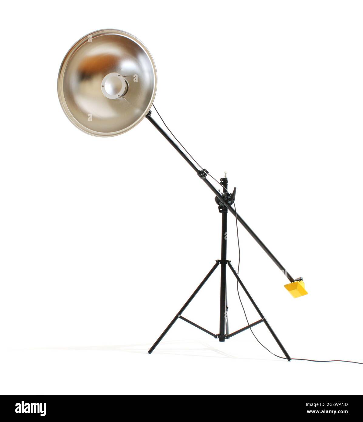 studio flashes - things to consider before buying... Studio flash with beauty dish on white background Stock Photo - Alamy