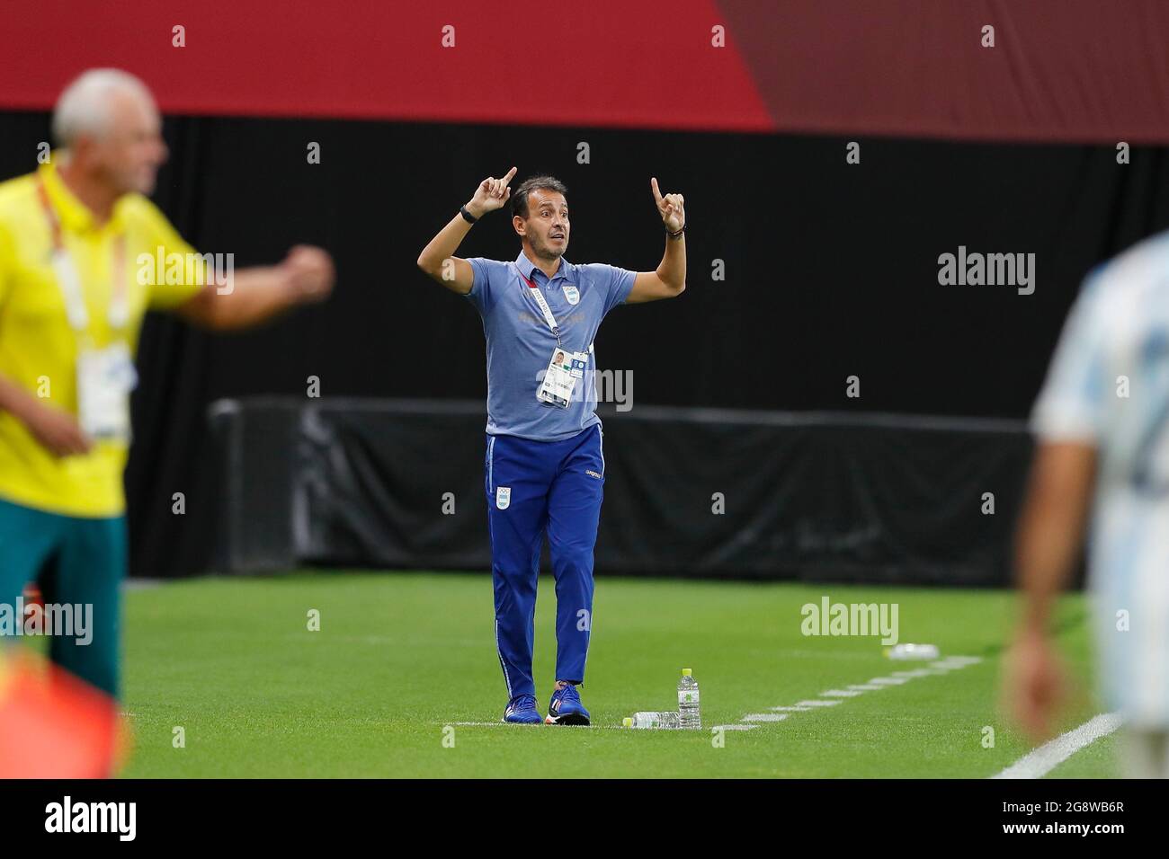 Sapporo, Japan. 22nd July, 2021. Fernando Batista (ARG) Football/Soccer : Tokyo 2020 Olympic Games Men's football 1st round group C match between Argentina 0-2 Australia at the Sapporo Dome in Sapporo, Japan . Credit: Mutsu Kawamori/AFLO/Alamy Live News Stock Photo
