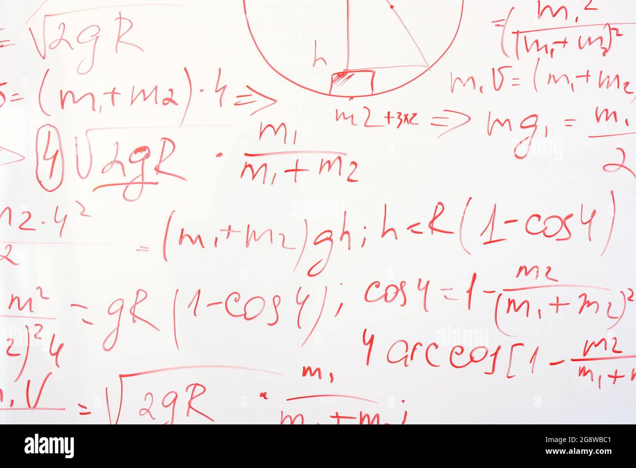 formulas on a whiteboard Stock Photo - Alamy