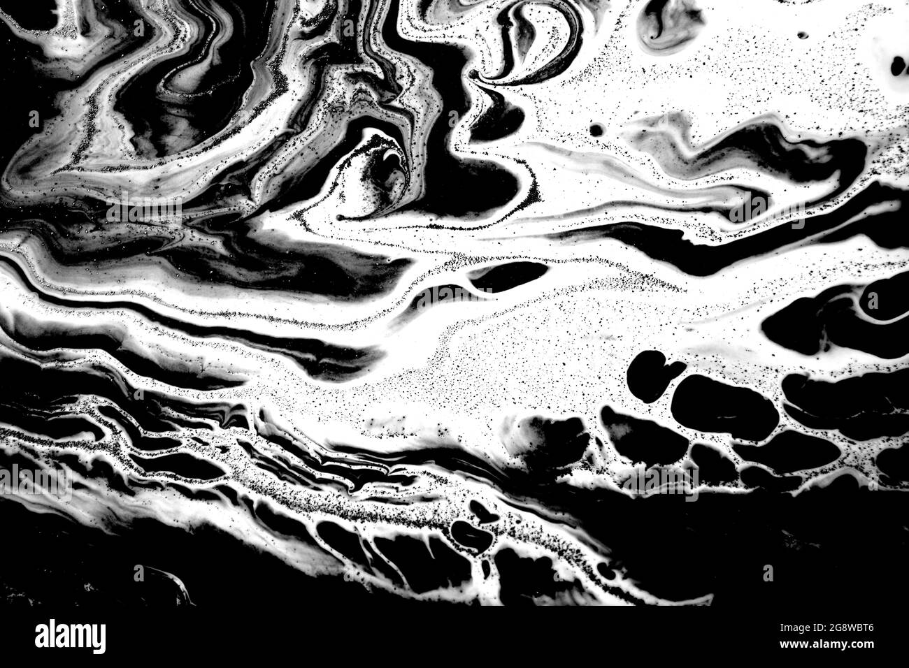 Black and white abstract marble liquid background Stock Photo - Alamy
