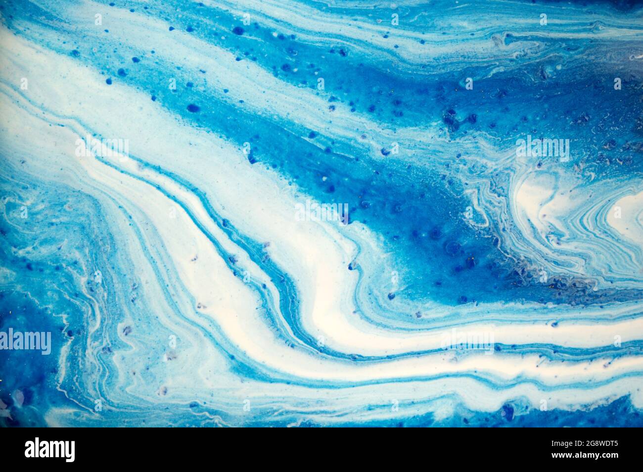 Marble blue and white abstract background. Liquid ink texture Stock ...