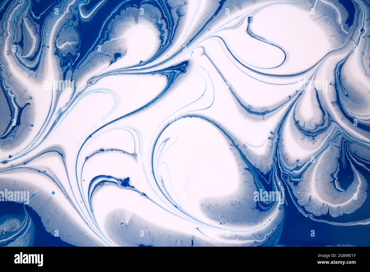 Marble blue and white abstract background. Liquid ink texture Stock ...