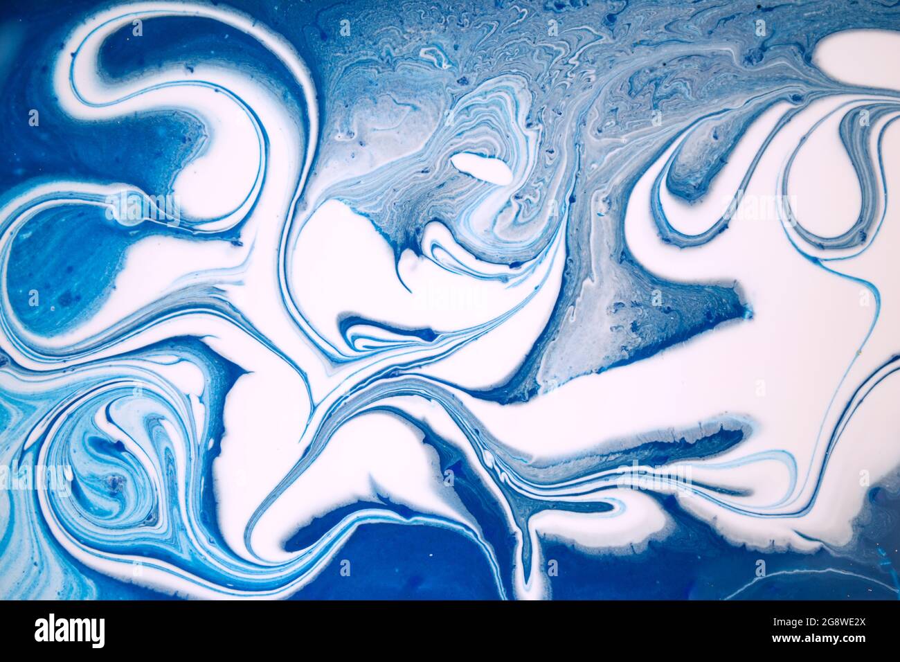 Marble blue and white abstract background. Liquid ink texture Stock ...