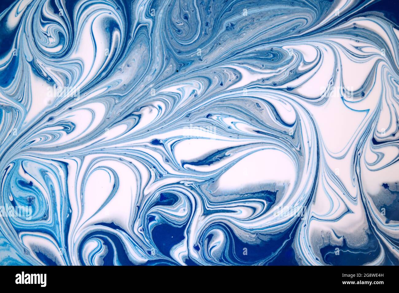 Marble blue and white abstract background. Liquid ink texture Stock ...