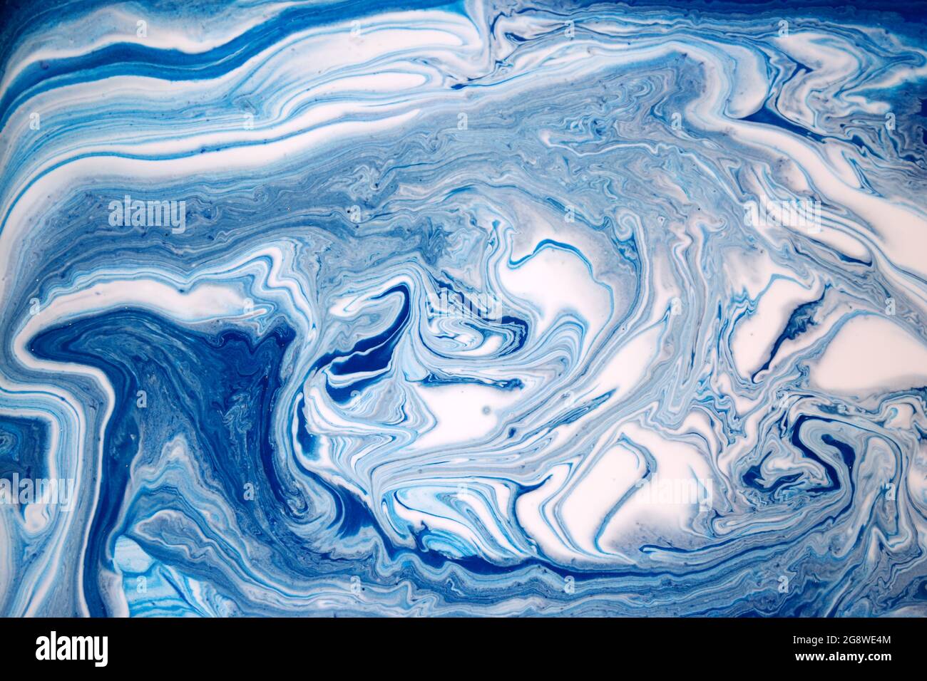 Marble blue and white abstract background. Liquid ink texture Stock ...