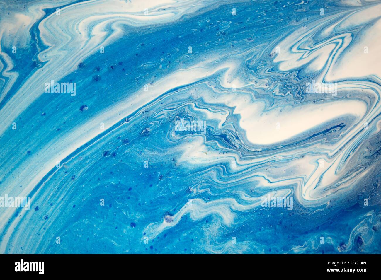 Marble blue and white abstract background. Liquid ink texture Stock ...
