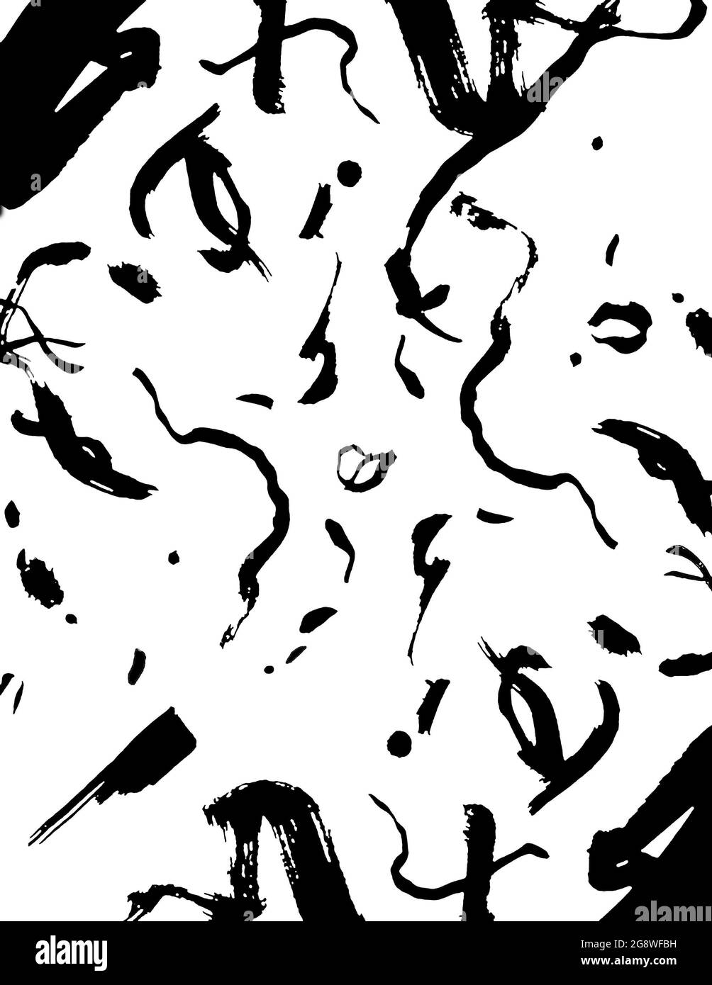 Abstract of seamless patterns isolated on a white background Stock ...