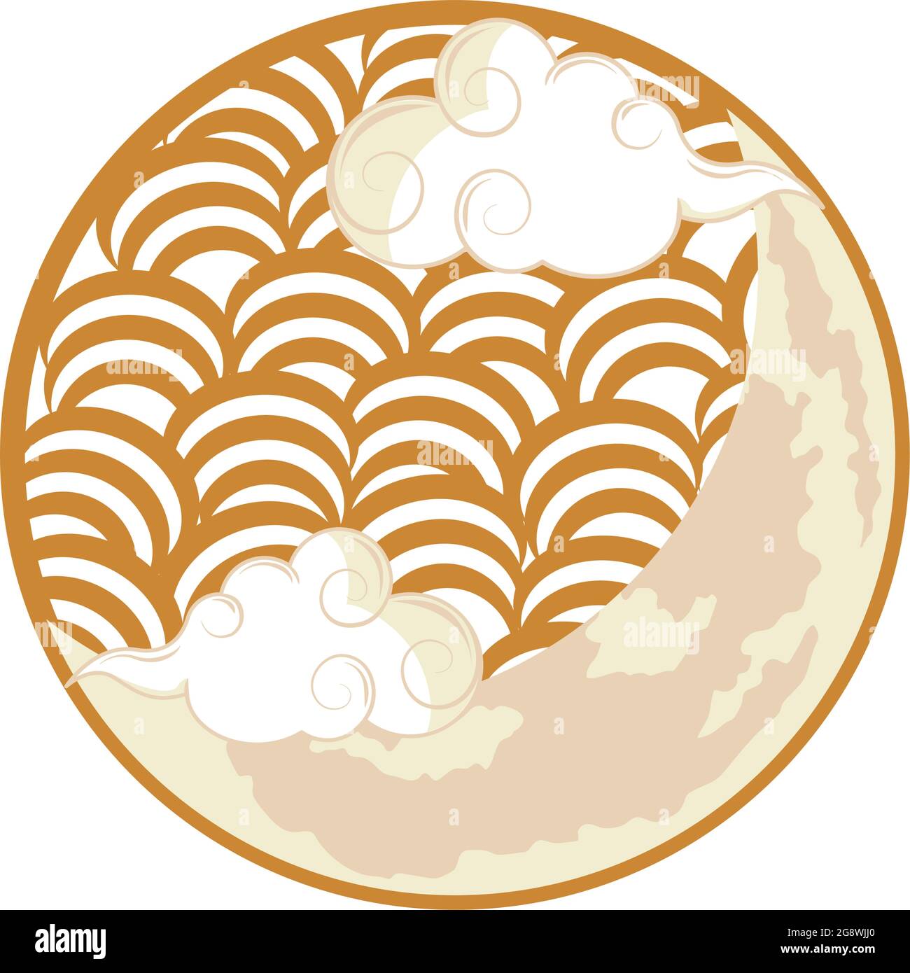 moon with clouds chinese Stock Vector Image & Art - Alamy