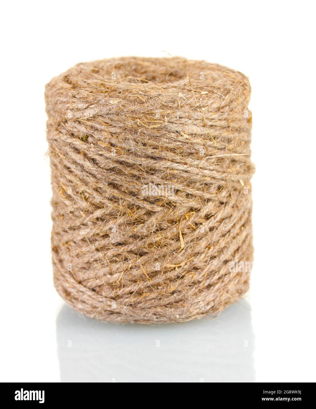 Hank of rope isolated on white Stock Photo - Alamy