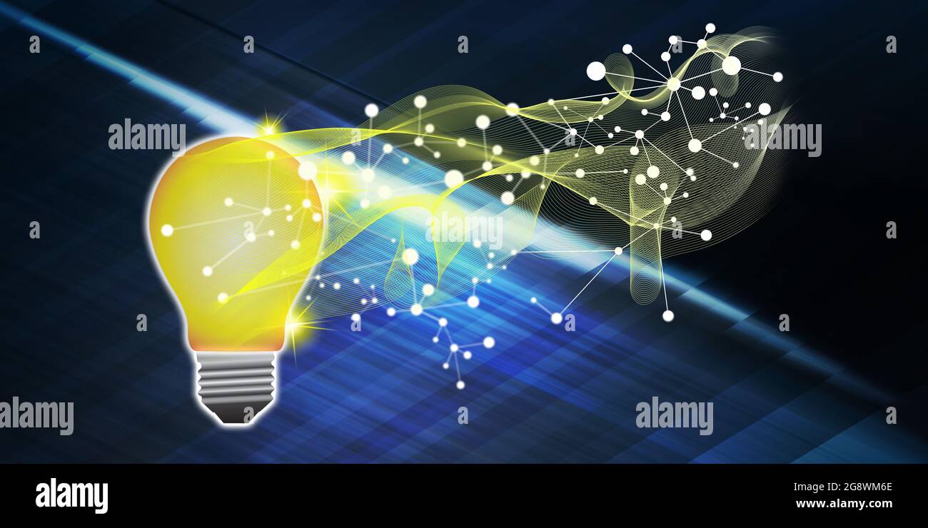 Illustration of a technology innovation concept Stock Photo - Alamy