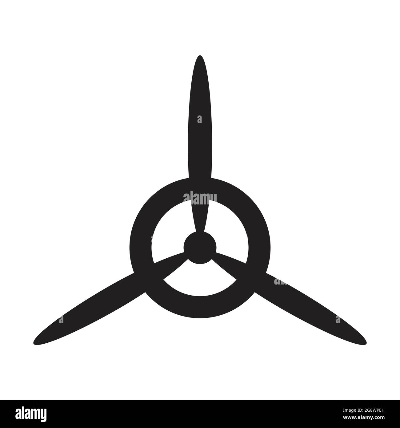 propeller of airplane icon vector for graphic design, logo, web site, social media, mobile app, ui illustration Stock Vector
