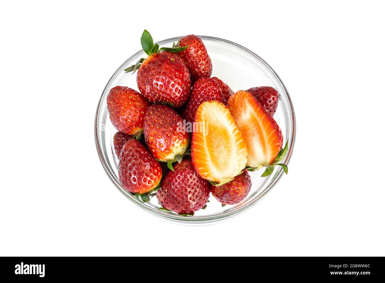 strawberry fruit isolated on white background Stock Photo - Alamy