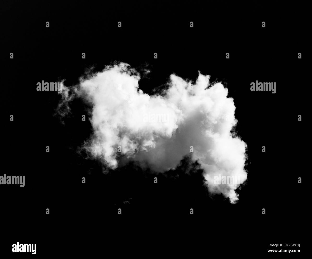 White clouds isolated on black background Stock Photo - Alamy