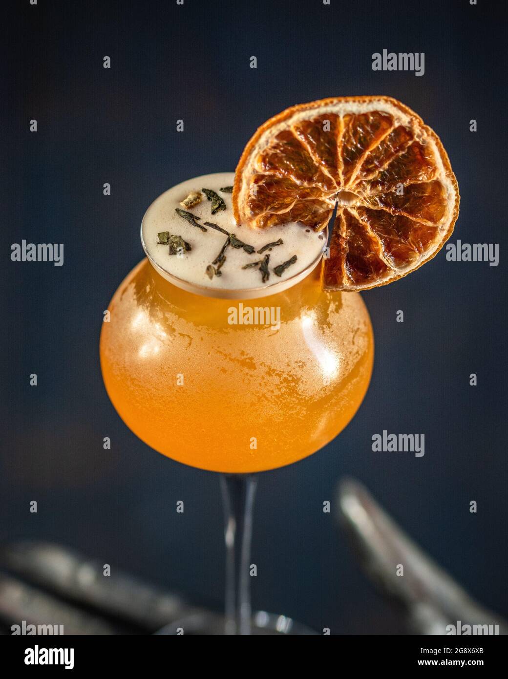 Fresh orange cocktail Stock Photo