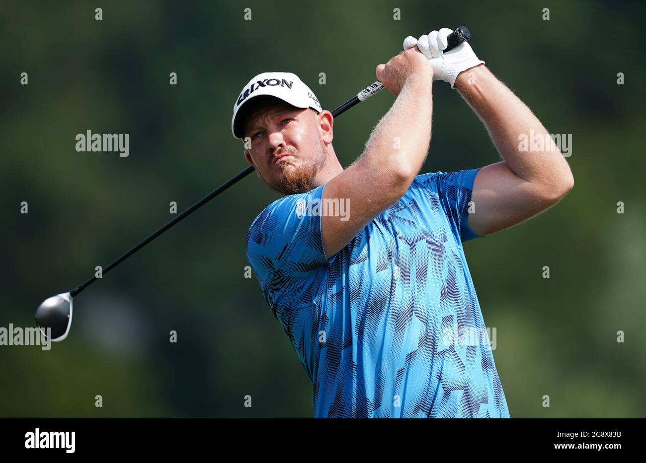 South Africa's Jacques Kruyswijk on the twelfth tee during day two of ...