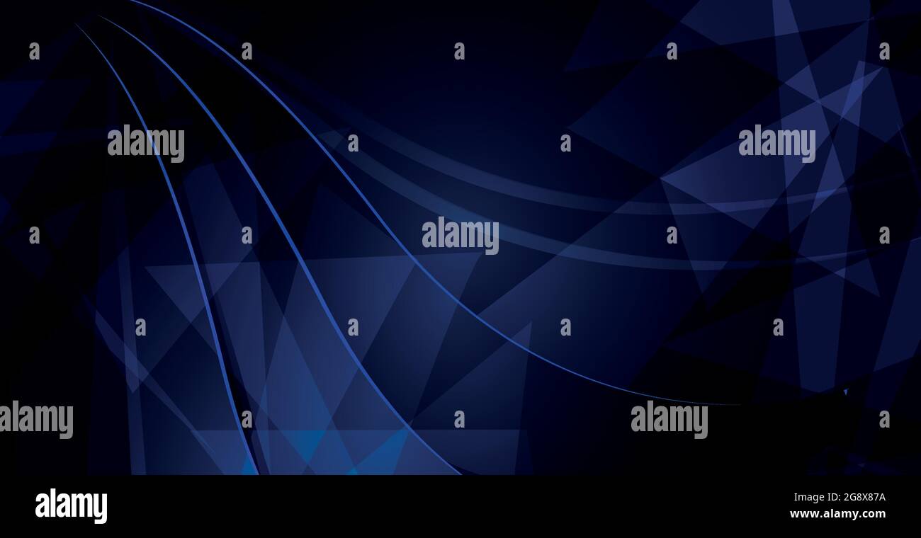 Abstract dark blue background with lines - Vector illustration Stock ...