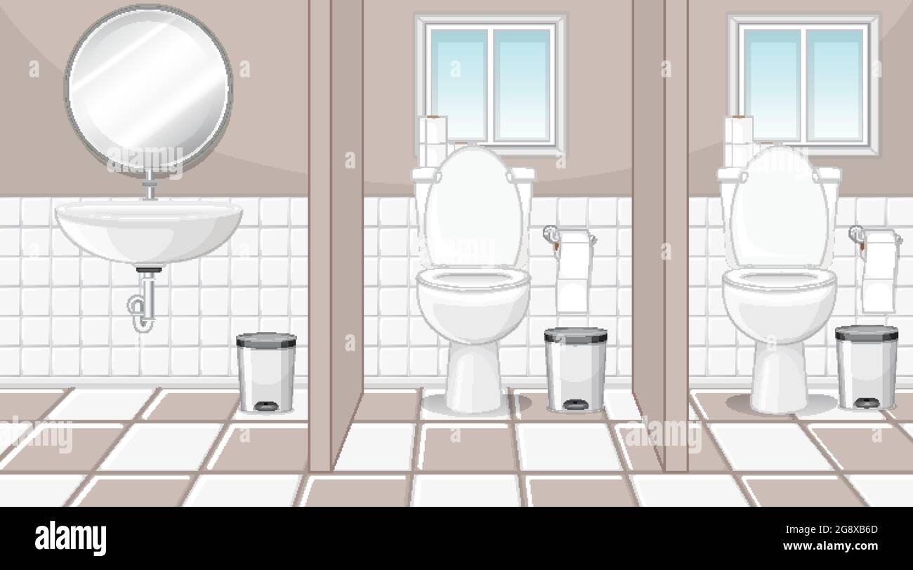 Public bathroom mirror Stock Vector Images Alamy