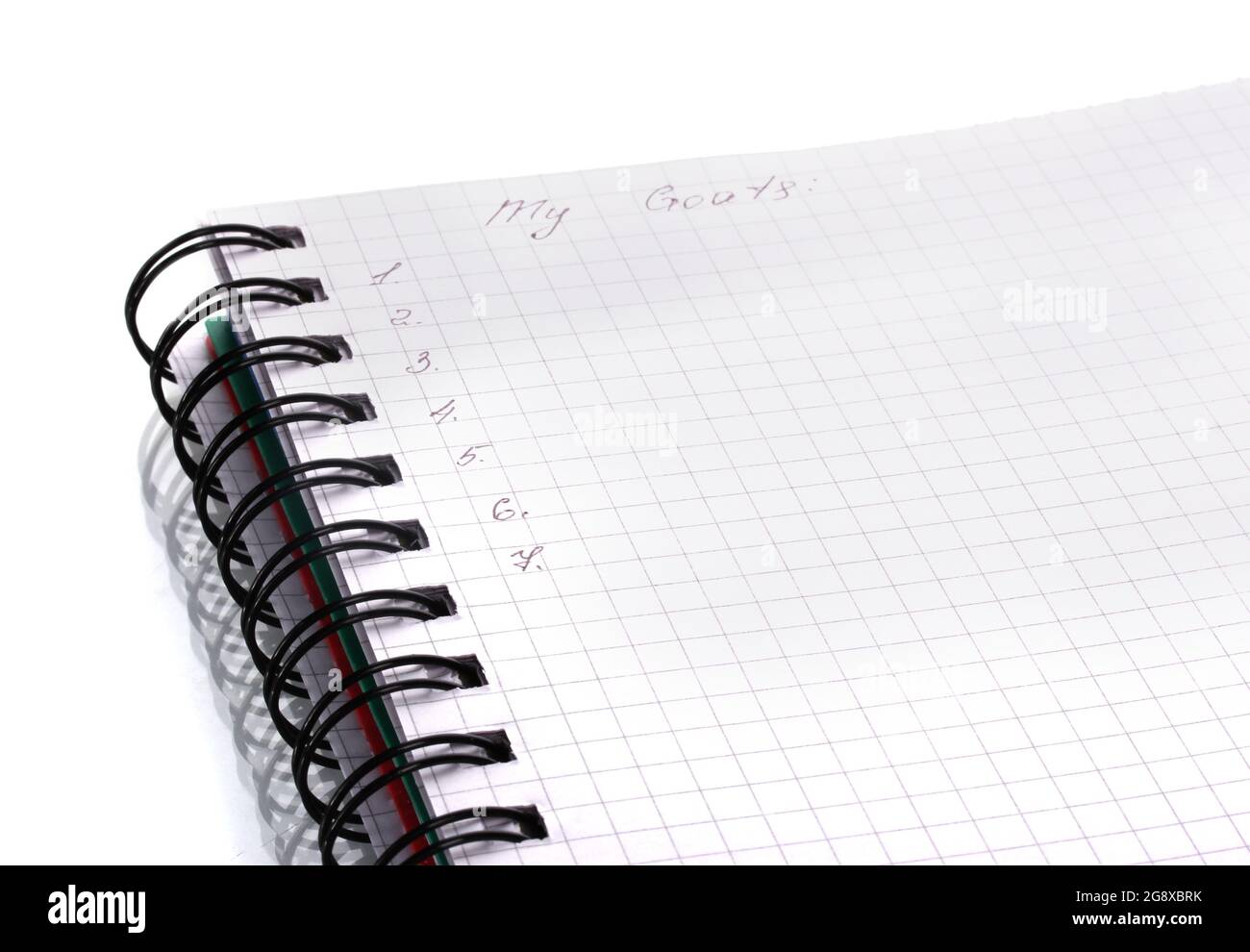 goals-list-isolated-on-white-stock-photo-alamy