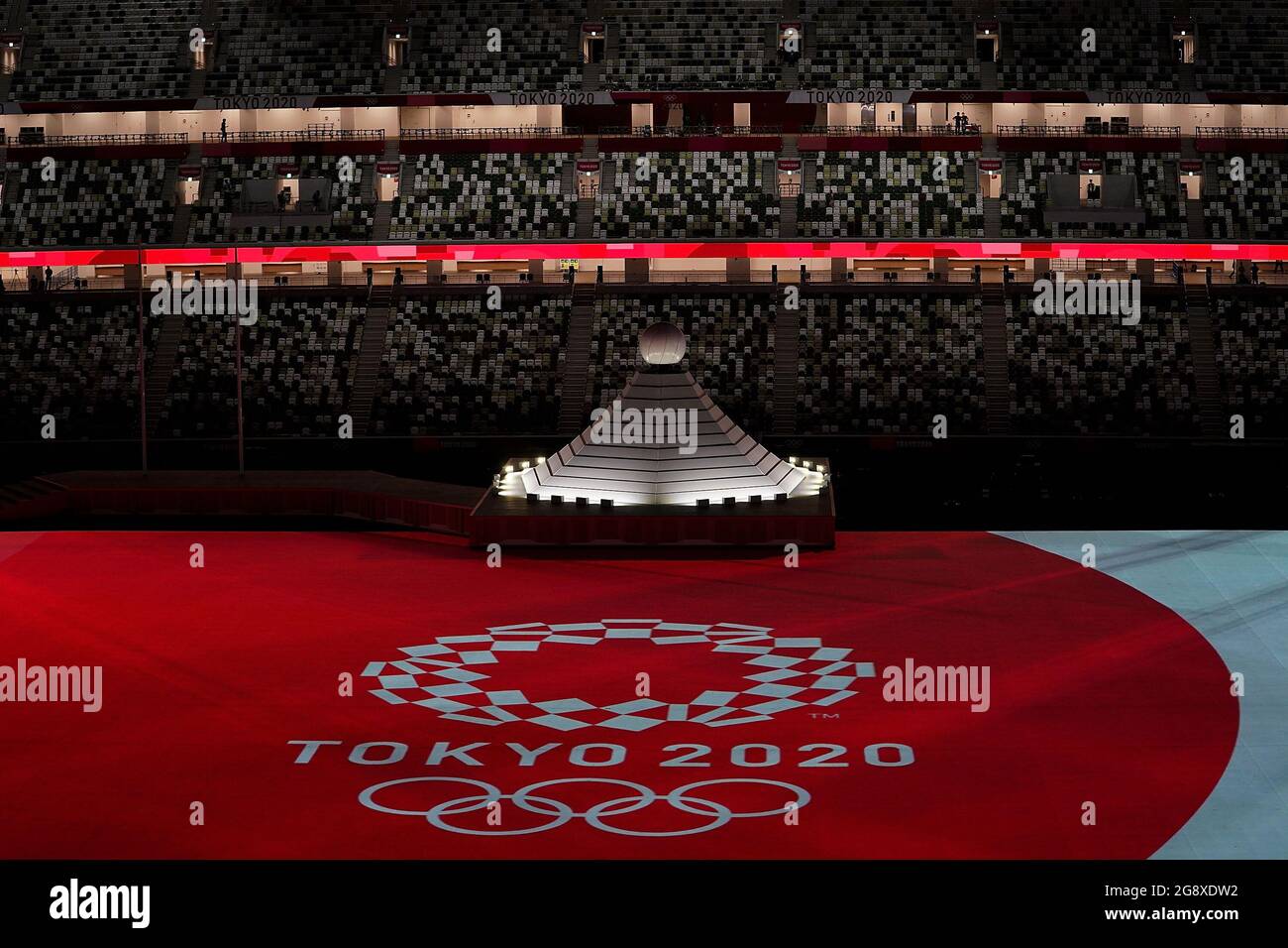 Tokyo 23rd July 21 Photo Taken On July 23 21 Shows The Tokyo Olympics Logo At The Olympic Stadium Ahead Of The Opening Ceremony Of Tokyo Olympic Games In Tokyo Tokyo 23rd July 21 Photo Taken On July 23 21 Shows The Tokyo Olympics Logo At The Olympic Stadium Ahead Of The Opening Ceremony Of Tokyo Olympic Games In Tokyo