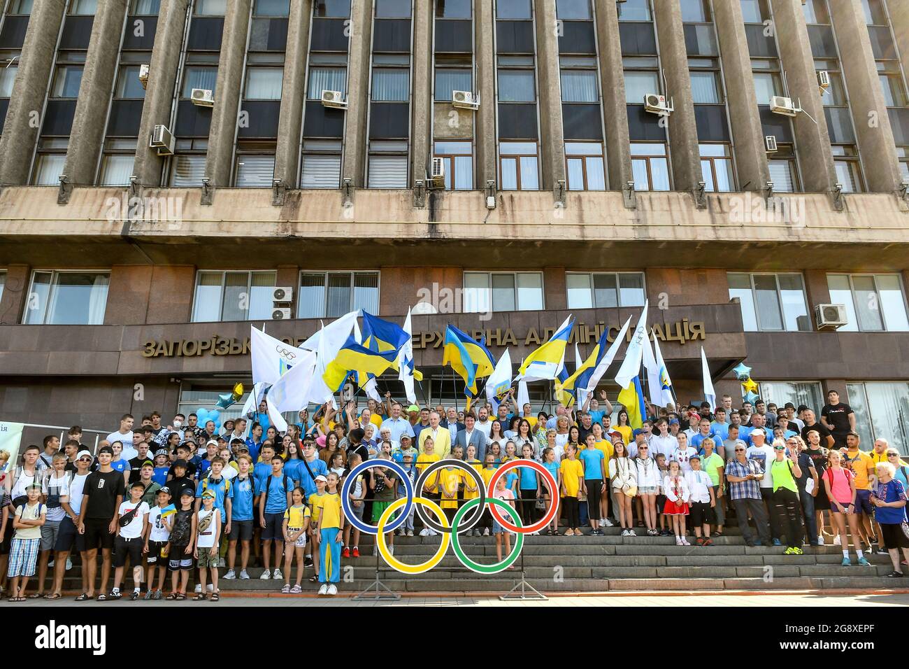 Ukraine national team flags hi-res stock photography and images - Alamy