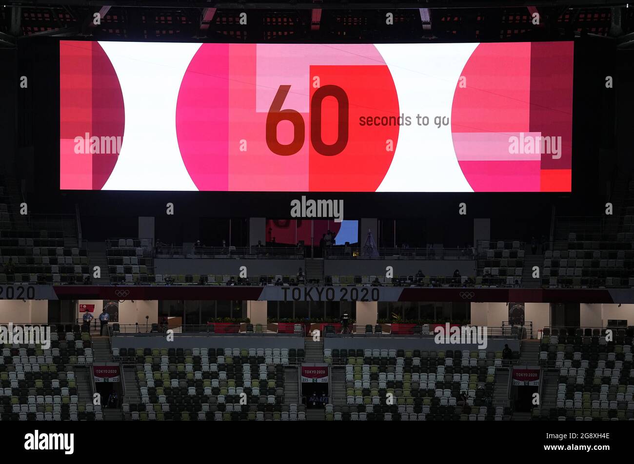 Tokyo 23rd July 21 Photo Taken On July 23 21 Shows A Tokyo Olympics Countdown Clock At The Olympic Stadium In Tokyo Japan Credit Xu Chang Xinhua Alamy Live News Stock Photo Alamy Tokyo 23rd July 21 Photo Taken On July 23 21 Shows A Tokyo Olympics Countdown Clock At The Olympic Stadium In Tokyo Japan Credit Xu Chang Xinhua Alamy Live News Stock Photo Alamy