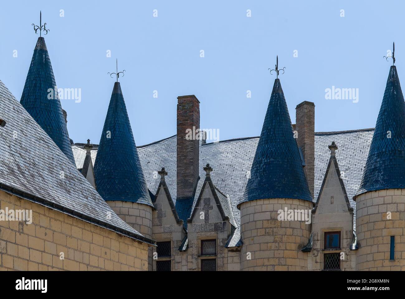 Château de Montreuil-Bellay, Loire Valley, France Stock Photo