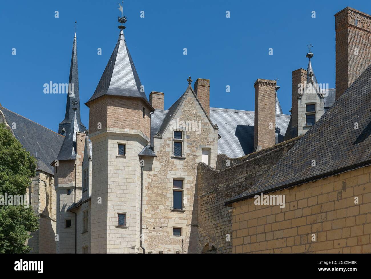 Château de Montreuil-Bellay, Loire Valley, France Stock Photo