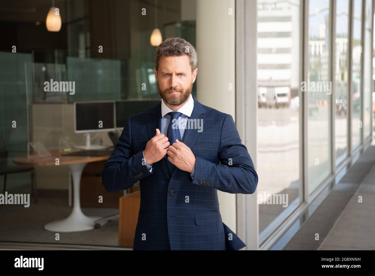 charismatic businessperson in formalwear. business success. successful man Stock Photo