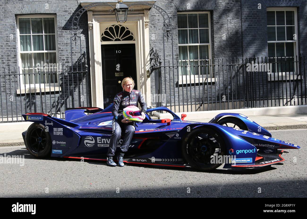 Alice Racing Driver London, England, UK. 23rd July, 2021. Formula E Racing car in Downing ...
