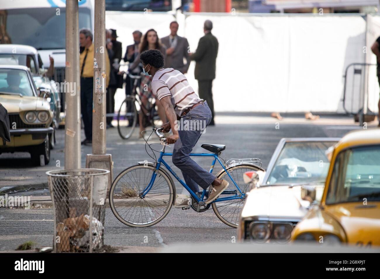 Glasgow, Scotland, UK. 22 July 2021. PICTURED Filming on the set of