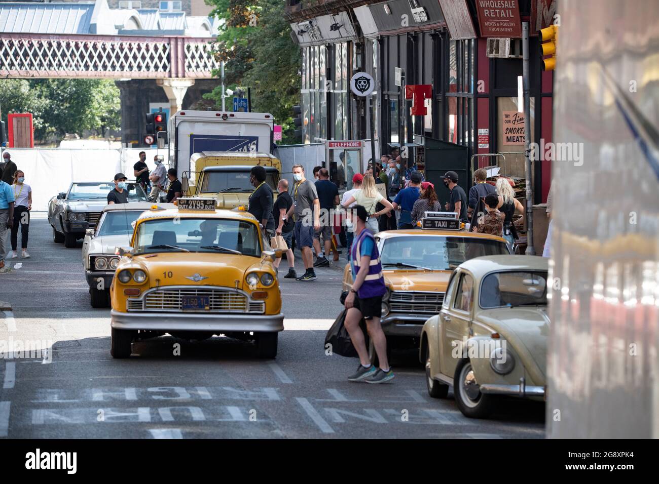 Glasgow, Scotland, UK. 22 July 2021. PICTURED Filming on the set of
