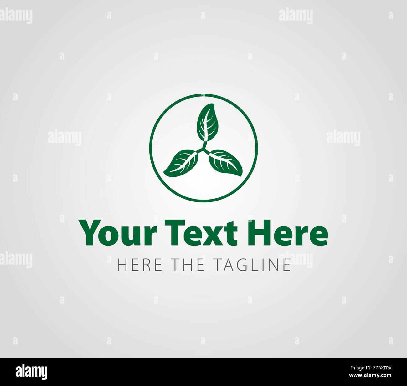 Leaves. Ready logo connected with forest, wood and nature. Green leaf