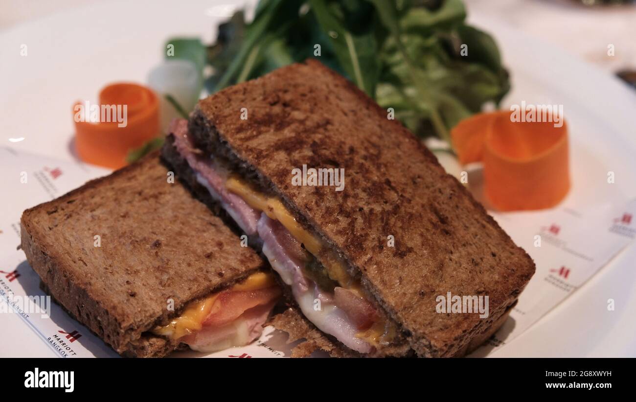 Ham sandwich brown bread hires stock photography and images Alamy